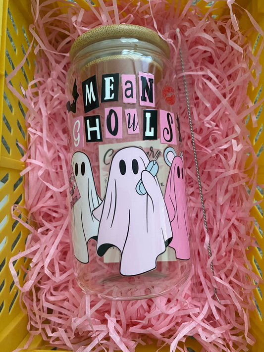 mean ghouls glass cup