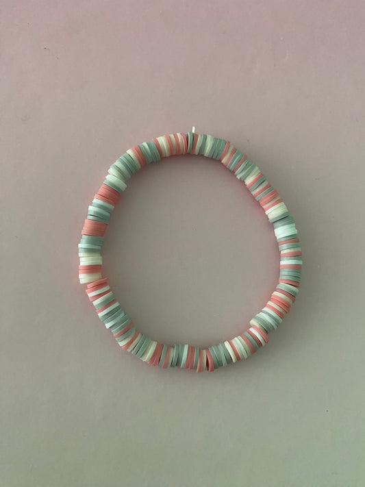 pastel pink/grey bracelet