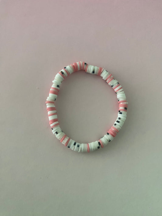 pink Dalmatian bracelet