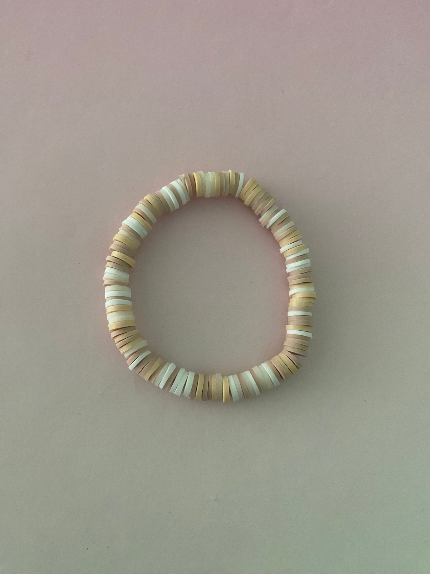 pastel brown/white bracelet