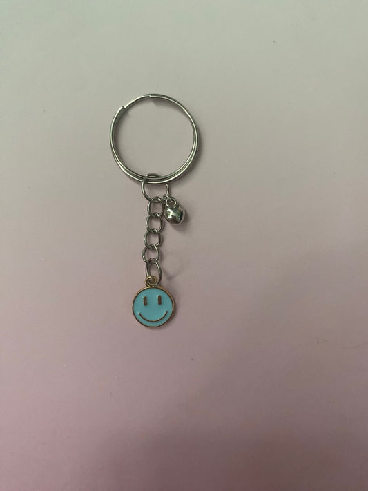 light blue keyring